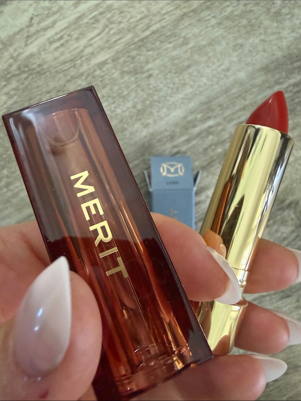Merit Creamy Lipstick — Vibrant Red